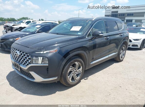 5NMS34AJ3MH357791 2021 HYUNDAI SANTA FE Black Առջևի ձախ երեք քառորդ տեսարան