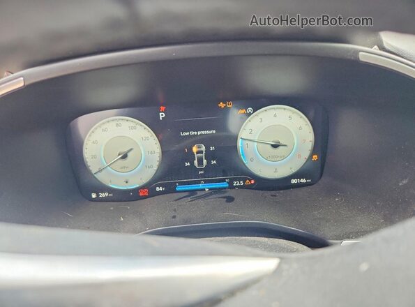 5NMS34AJ4MH309037 2021 HYUNDAI SANTA Red Սարքավորումների վահանակի տեսք