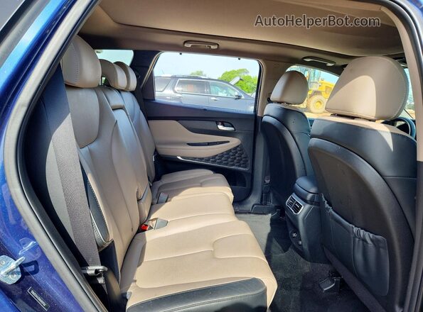5NMS34AJ5NH459367 2022 HYUNDAI SANTA Blue Rear interior view