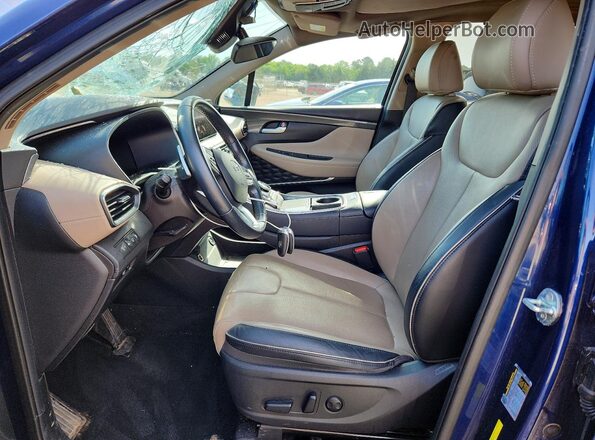 5NMS34AJ5NH459367 2022 HYUNDAI SANTA Blue Front interior view