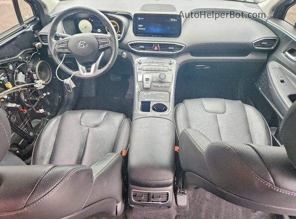 5NMS34AJ7MH332716 2021 HYUNDAI SANTA Gray წინა პანელის ხედი