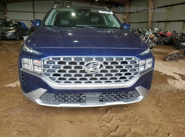 5NMS34AJ9MH307722 2021 HYUNDAI SANTA Blue Front view