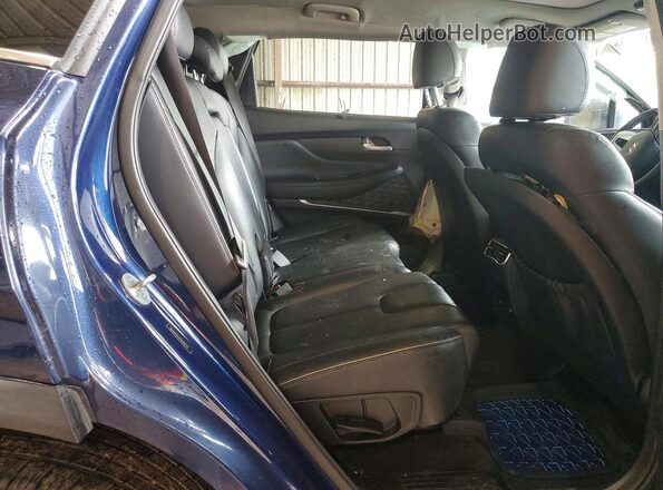 5NMS34AJ9MH307722 2021 HYUNDAI SANTA Blue Rear seats view