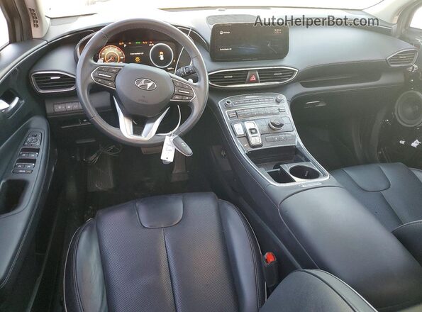5NMS34AJXMH361093 2021 HYUNDAI SANTA Gray Widok deski rozdzielczej