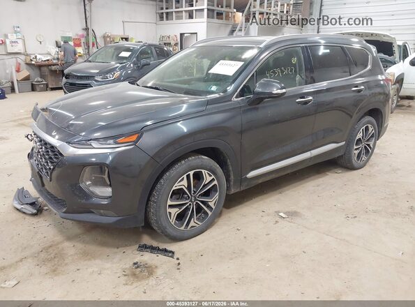 5NMS3CAA2LH198822 2020 HYUNDAI SANTA FE Gray წინა მარცხენა ხედი სამი მეოთხედიდან