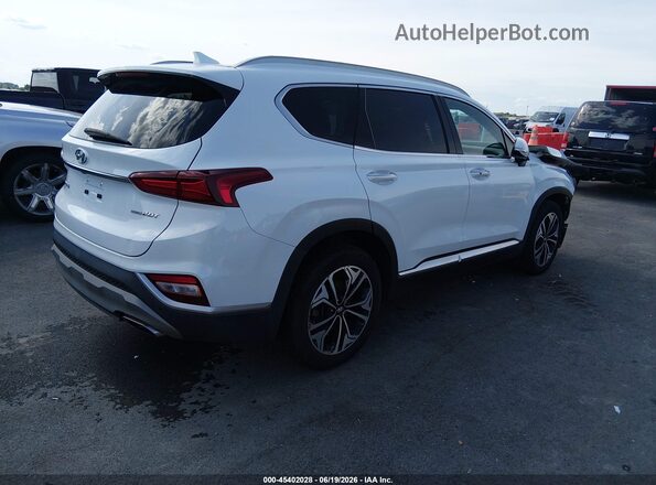 5NMS3CAA3LH223940 2020 HYUNDAI SANTA FE White Задня права чверть