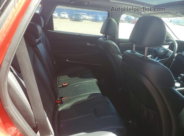 5NMS3CAAXKH123882 2019 HYUNDAI SANTA Orange უკანა სალონის ხედი