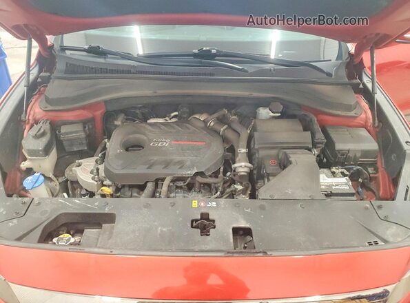 5NMS3CAAXKH123882 2019 HYUNDAI SANTA Orange ძრავის განყოფილების ხედი