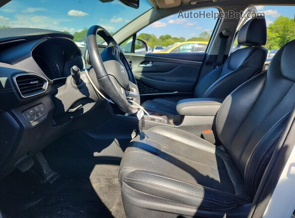 5NMS3CAAXLH285481 2020 HYUNDAI SANTA Белый Вид салона спереди