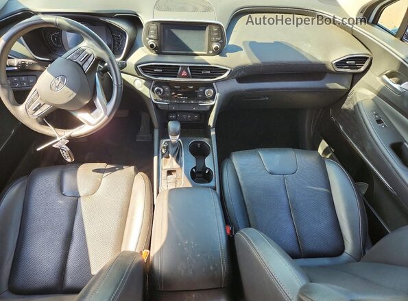 5NMS3CAAXLH285481 2020 HYUNDAI SANTA Белый Вид панели приборов