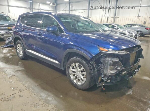 5NMS3CAD1KH091379 2019 HYUNDAI SANTA Blue Front right