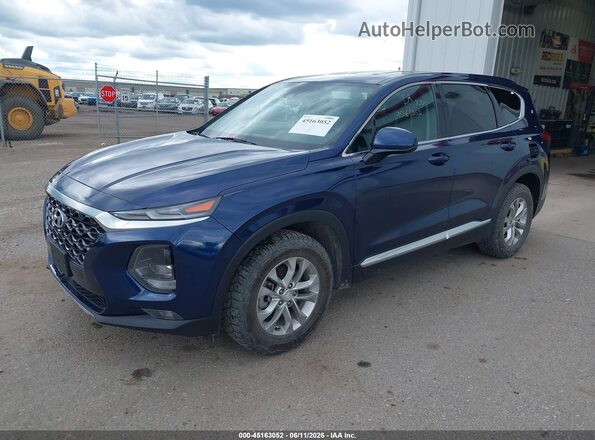 5NMS3CAD2KH032714 2019 HYUNDAI SANTA FE Blue Vista tres cuartos delantera izquierda