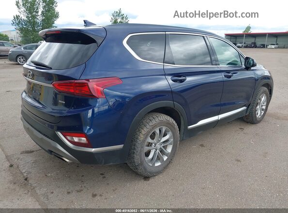 5NMS3CAD2KH032714 2019 HYUNDAI SANTA FE Blue Trasero derecho
