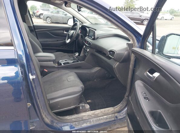 5NMS3CAD2KH032714 2019 HYUNDAI SANTA FE Blue Vista interior delantera
