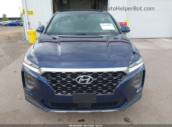 5NMS3CAD2KH032714 2019 HYUNDAI SANTA FE Blue Vista del cuadro de instrumentos