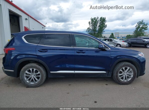 5NMS3CAD2KH032714 2019 HYUNDAI SANTA FE Blue Vista interior trasera