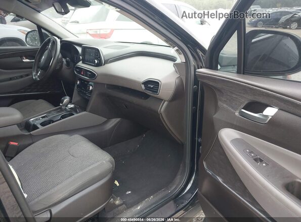 5NMS3CAD2KH047326 2019 HYUNDAI SANTA FE Black Вид салону спереду