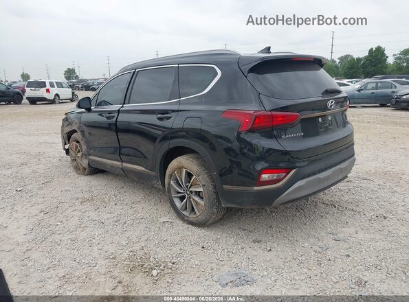 5NMS3CAD2KH047326 2019 HYUNDAI SANTA FE Black Задня ліва чверть