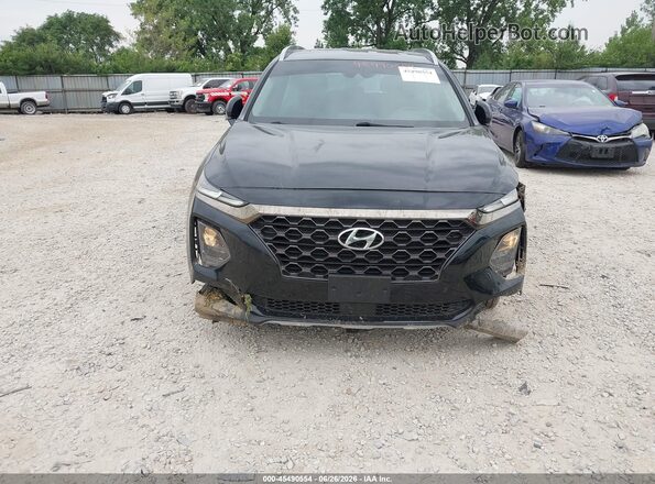 5NMS3CAD2KH047326 2019 HYUNDAI SANTA FE Black Вид спереду