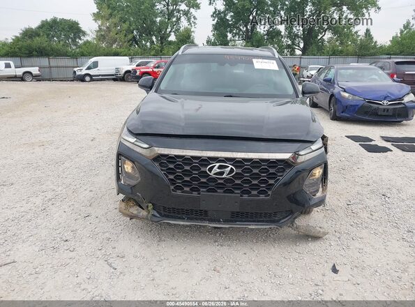 5NMS3CAD2KH047326 2019 HYUNDAI SANTA FE Black Вид задньої частини салону