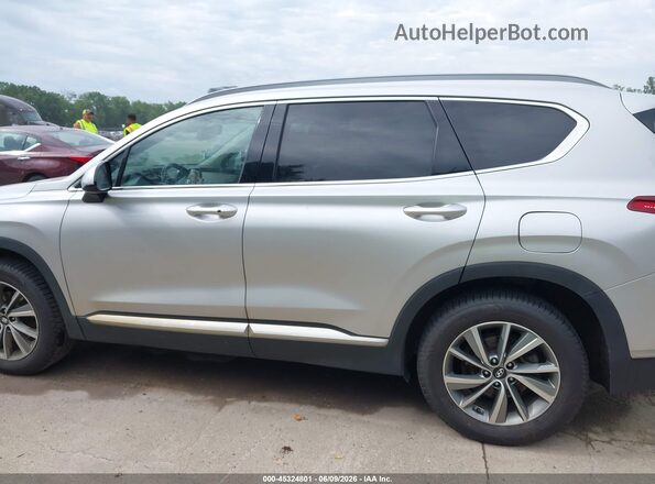 5NMS3CAD2KH074168 2019 HYUNDAI SANTA FE Серебряный Панорамный вид салона 360°