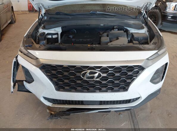 5NMS3CAD2LH152613 2020 HYUNDAI SANTA FE White Вид ззаду