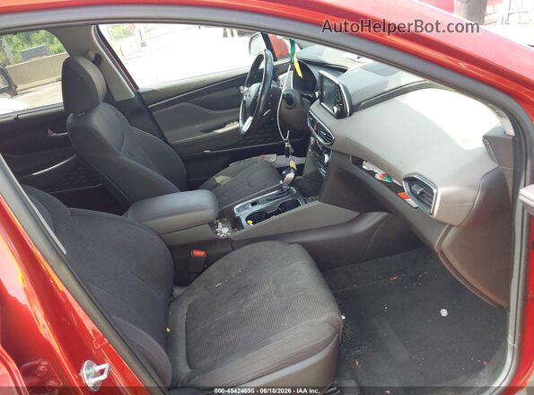 5NMS3CAD3KH063776 2019 HYUNDAI SANTA FE Красный Вид салона спереди