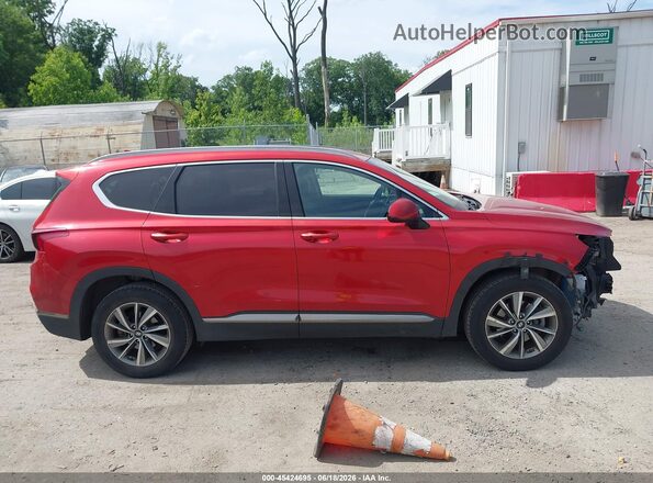 5NMS3CAD3KH063776 2019 HYUNDAI SANTA FE Красный Панорамный вид салона 360°