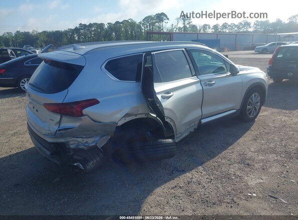 5NMS3CAD4KH018605 2019 HYUNDAI SANTA FE Silver Հետևի աջ