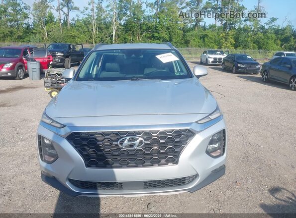5NMS3CAD4KH018605 2019 HYUNDAI SANTA FE Silver Սարքավորումների վահանակի տեսք