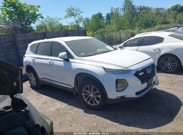 5NMS3CAD4KH099301 2019 HYUNDAI SANTA FE White Vista interior trasera