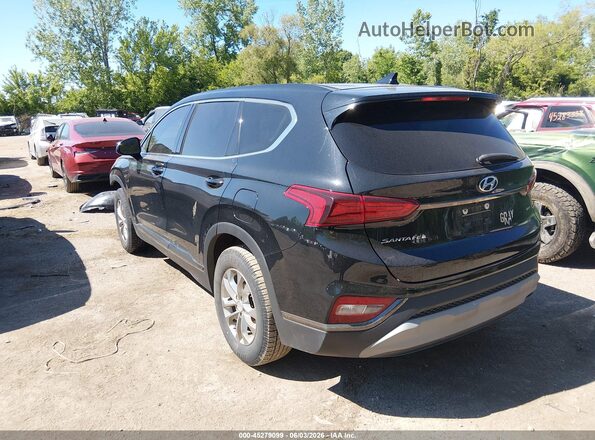 5NMS3CAD4KH134919 2019 HYUNDAI SANTA FE Black Հետևի ձախ