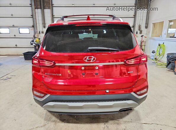 5NMS3CAD4LH284143 2020 HYUNDAI SANTA Red Vista trasera