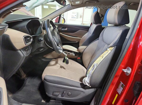 5NMS3CAD4LH284143 2020 HYUNDAI SANTA Red Vista interior delantera