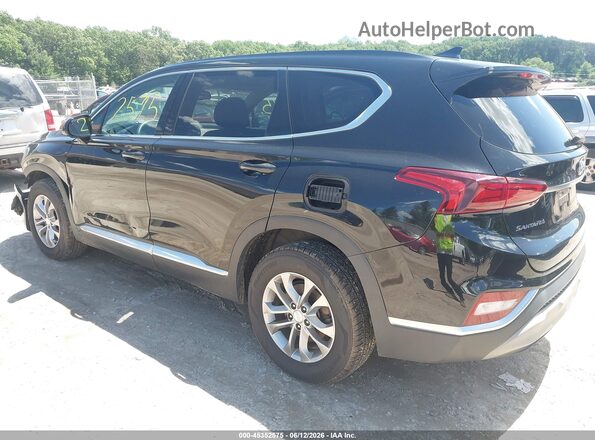 5NMS3CAD5LH207488 2020 HYUNDAI SANTA FE Black Trasero izquierdo