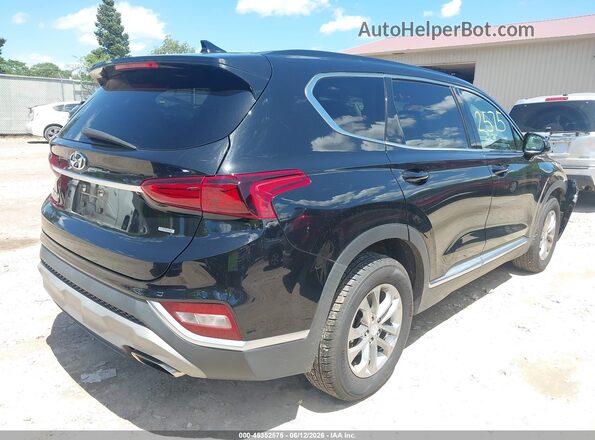 5NMS3CAD5LH207488 2020 HYUNDAI SANTA FE Black Trasero derecho