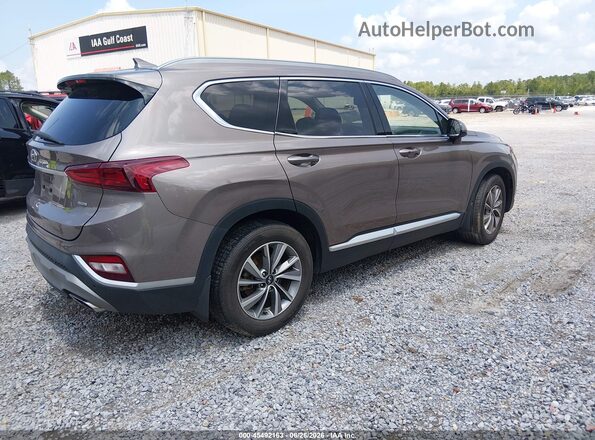5NMS3CAD5LH244959 2020 HYUNDAI SANTA FE Бежевый Задняя правая четверть