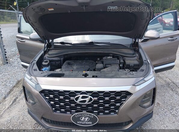 5NMS3CAD5LH244959 2020 HYUNDAI SANTA FE Бежевый Вид сзади