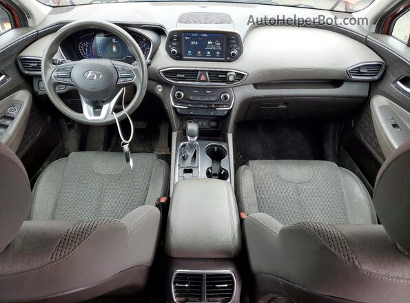 5NMS3CAD6KH061827 2019 HYUNDAI SANTA Red Vista del salpicadero