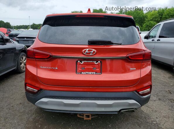 5NMS3CAD6KH061827 2019 HYUNDAI SANTA Red Vista trasera