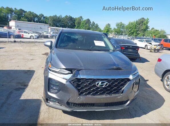5NMS3CAD6KH062752 2019 HYUNDAI SANTA FE Gray Widok z przodu