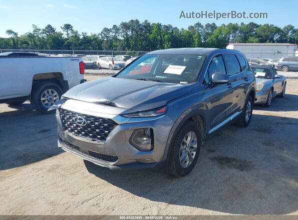 5NMS3CAD6KH062752 2019 HYUNDAI SANTA FE Gray Przód lewy