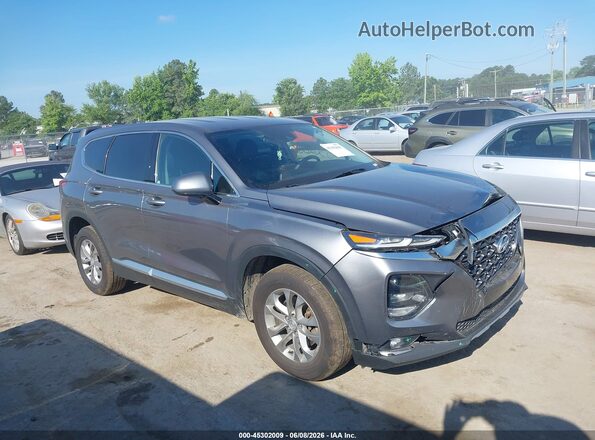 5NMS3CAD6KH062752 2019 HYUNDAI SANTA FE Gray Widok wnętrza z tyłu