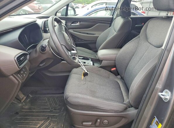 5NMS3CAD6KH122559 2019 HYUNDAI SANTA Silver Widok wnętrza z przodu