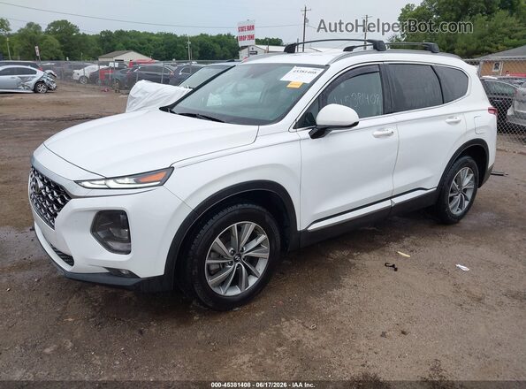 5NMS3CAD6LH197179 2020 HYUNDAI SANTA FE Белый Передняя левая четверть