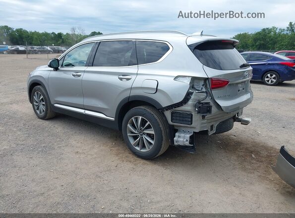 5NMS3CAD7LH208593 2020 HYUNDAI SANTA FE Silver უკანა მარცხენა