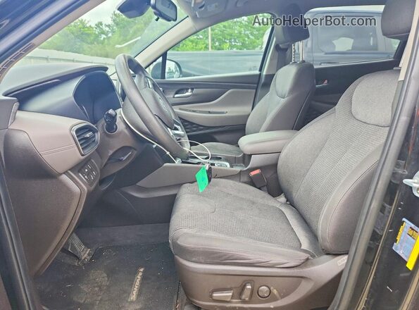 5NMS3CAD8KH089435 2019 HYUNDAI SANTA Black წინა სალონის ხედი