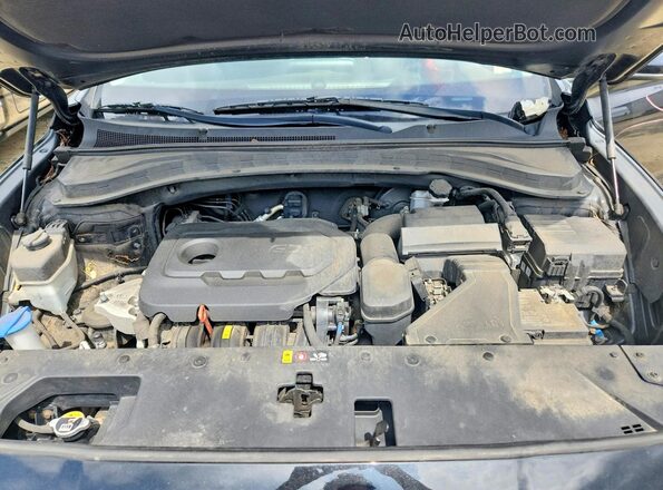 5NMS3CAD8KH089435 2019 HYUNDAI SANTA Black ძრავის განყოფილების ხედი