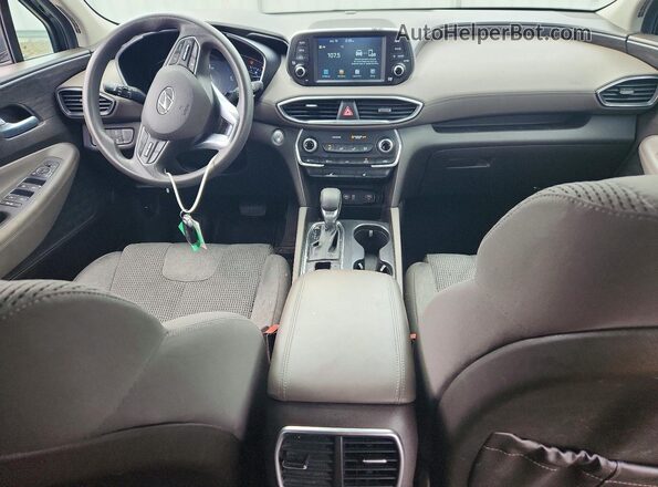 5NMS3CAD8KH089435 2019 HYUNDAI SANTA Black წინა პანელის ხედი