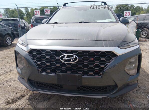 5NMS3CAD8LH155998 2020 HYUNDAI SANTA FE Gray Vista interior trasera